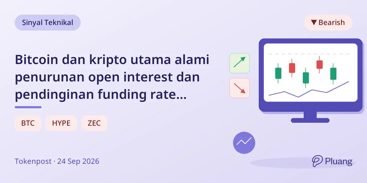 Bitcoin dan kripto utama alami penurunan open interest dan pendinginan funding rate setelah koreksi.