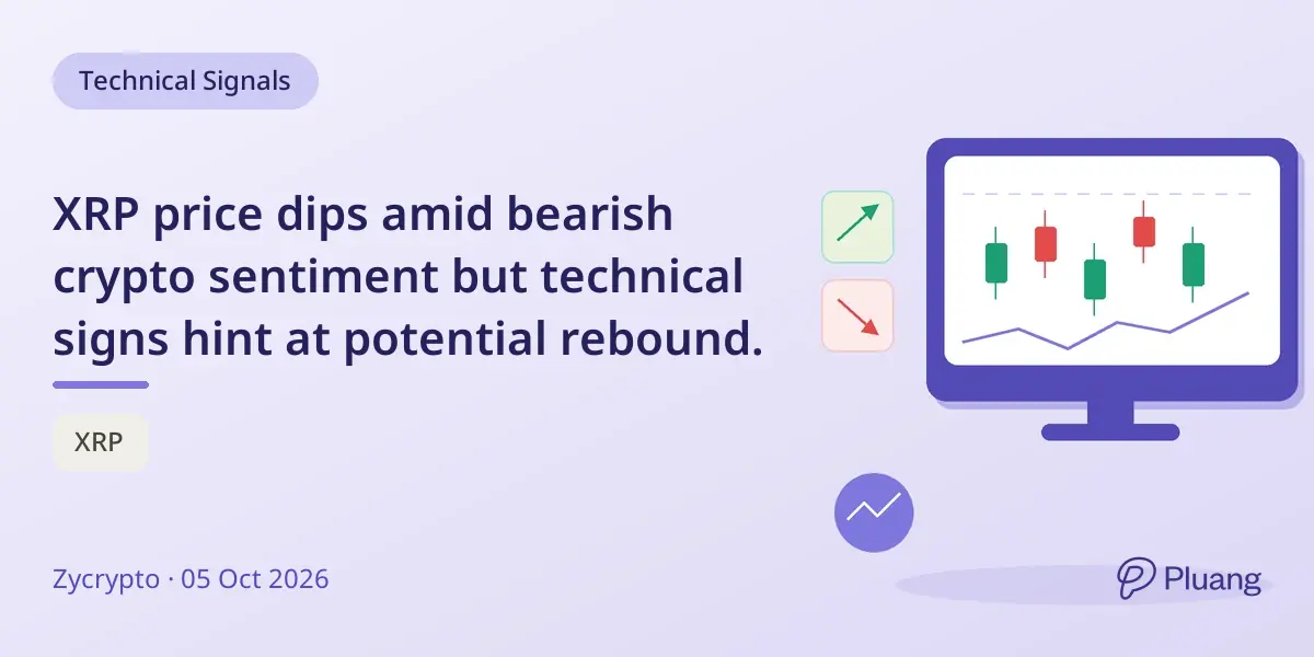 XRP price dips amid bearish crypto sentiment but technical signs hint at potential rebound.