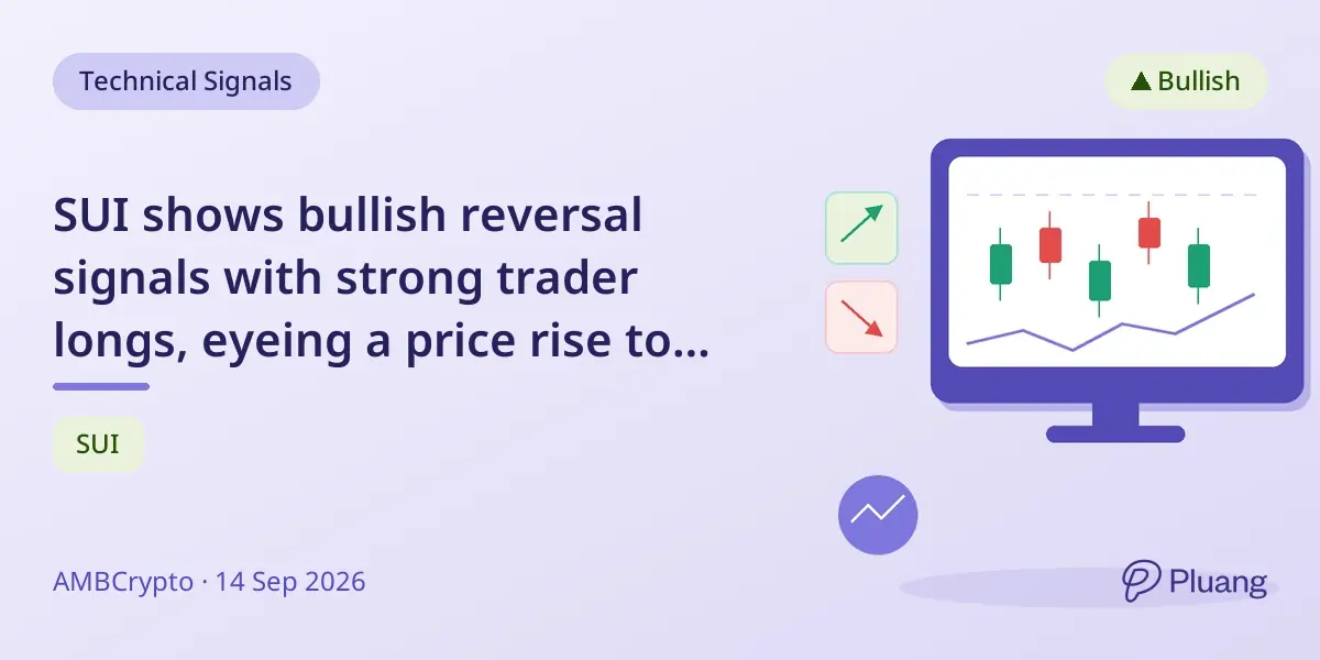 SUI shows bullish reversal signals with strong trader longs, eyeing a price rise to $0.7771 and beyond.