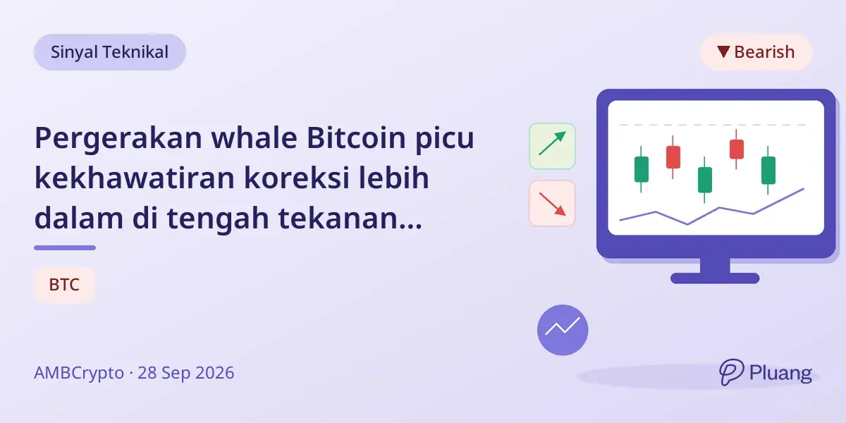 Pergerakan whale Bitcoin picu kekhawatiran koreksi lebih dalam di tengah tekanan makro.