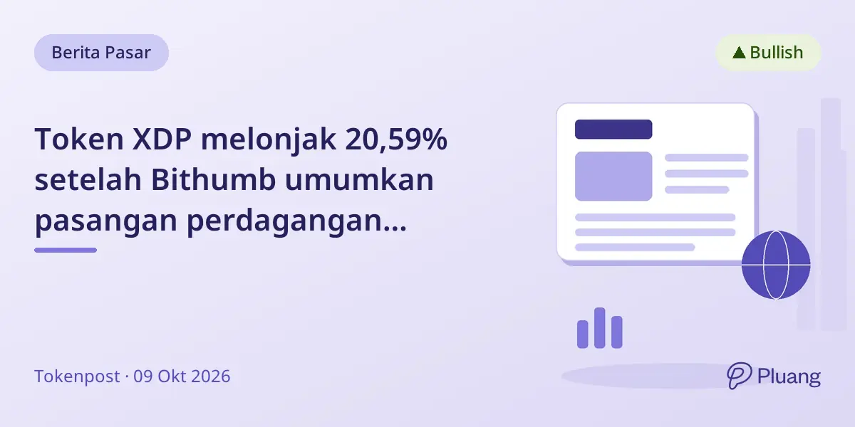 Token XDP melonjak 20,59% setelah Bithumb umumkan pasangan perdagangan XDP-KRW