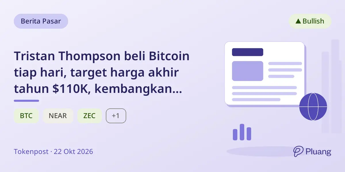 Tristan Thompson beli Bitcoin tiap hari, target harga akhir tahun $110K, kembangkan aktivitas mining dan token.