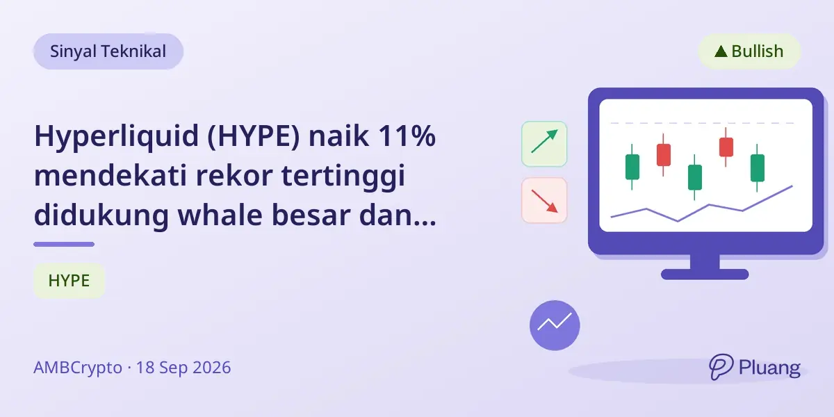 Hyperliquid (HYPE) naik 11% mendekati rekor tertinggi didukung whale besar dan aktivitas meningkat