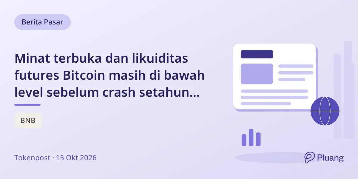 Minat terbuka dan likuiditas futures Bitcoin masih di bawah level sebelum crash setahun setelah likuidasi $19 miliar