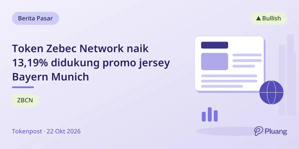 Token Zebec Network naik 13,19% didukung promo jersey Bayern Munich