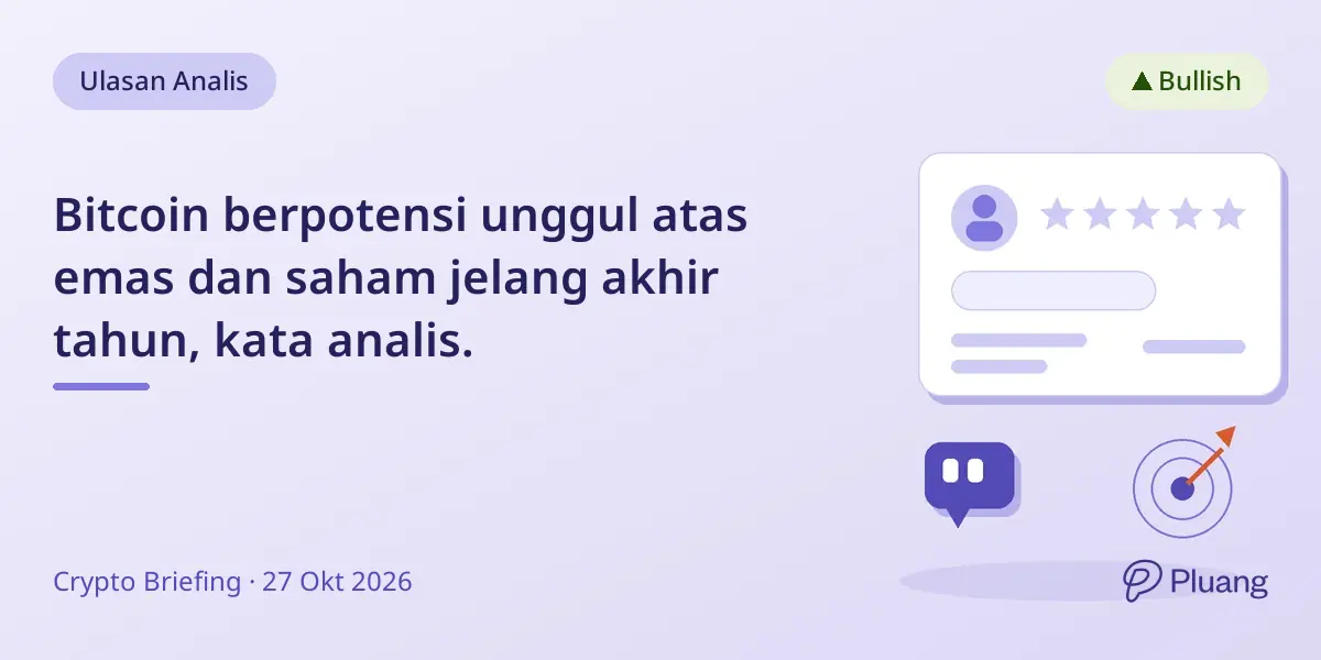 Bitcoin berpotensi unggul atas emas dan saham jelang akhir tahun, kata analis.