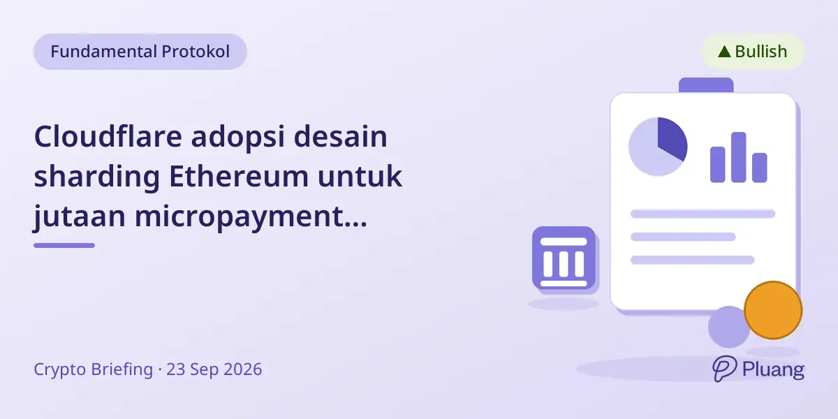Cloudflare adopsi desain sharding Ethereum untuk jutaan micropayment stablecoin per detik