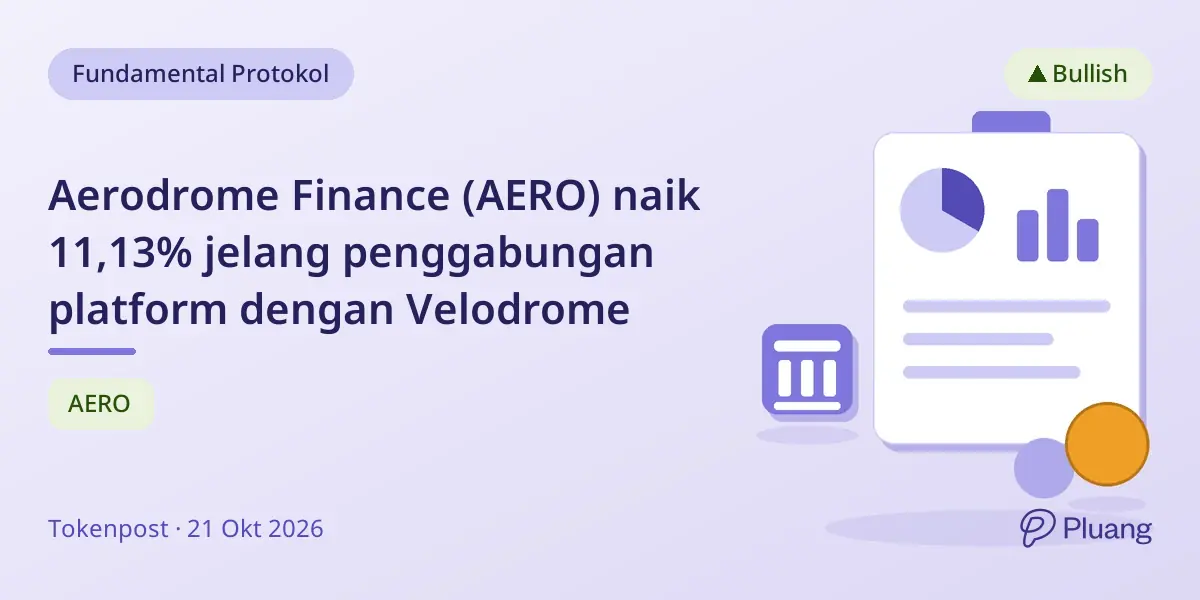 Aerodrome Finance (AERO) naik 11,13% jelang penggabungan platform dengan Velodrome