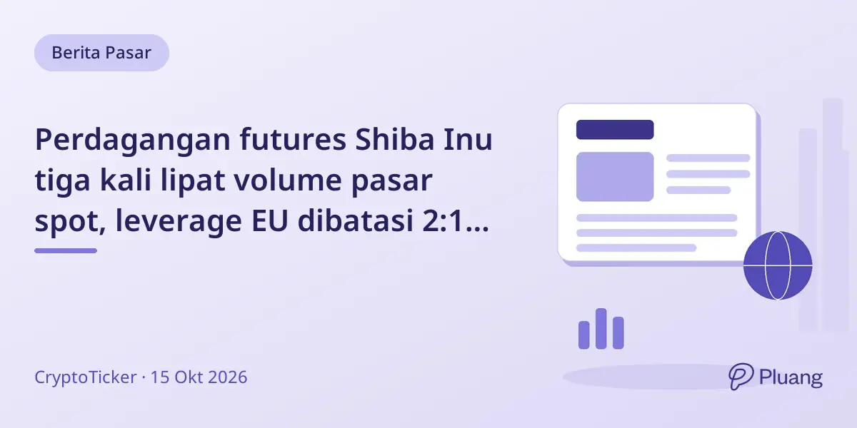 Perdagangan futures Shiba Inu tiga kali lipat volume pasar spot, leverage EU dibatasi 2:1 untuk investor ritel.