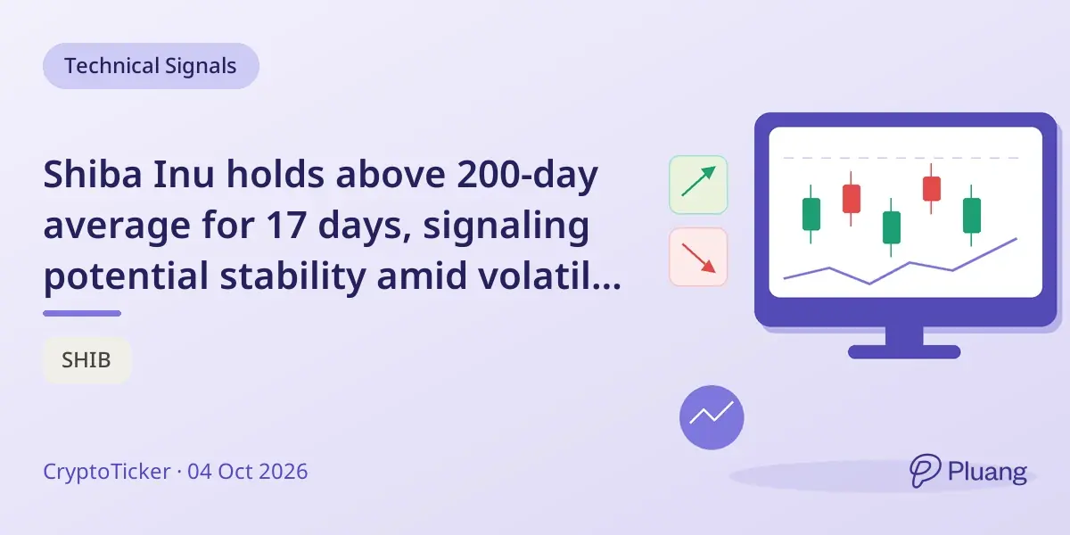 Shiba Inu holds above 200-day average for 17 days, signaling potential stability amid volatile crypto market.