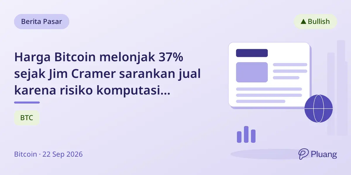 Harga Bitcoin melonjak 37% sejak Jim Cramer sarankan jual karena risiko komputasi kuantum bulan lalu