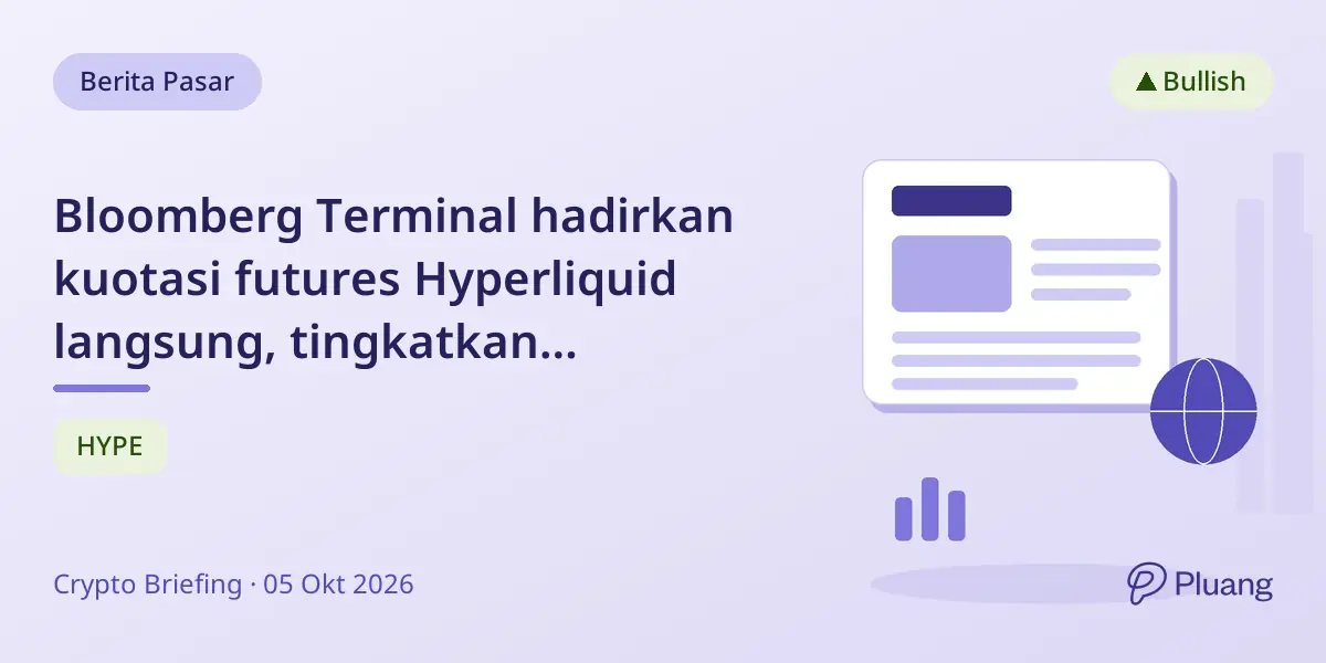 Bloomberg Terminal hadirkan kuotasi futures Hyperliquid langsung, tingkatkan optimisme harga 2026.