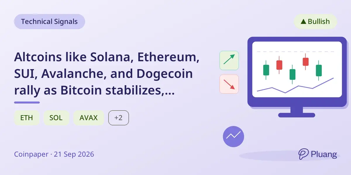 Altcoins like Solana, Ethereum, SUI, Avalanche, and Dogecoin rally as Bitcoin stabilizes, signaling rising crypto risk appetite.