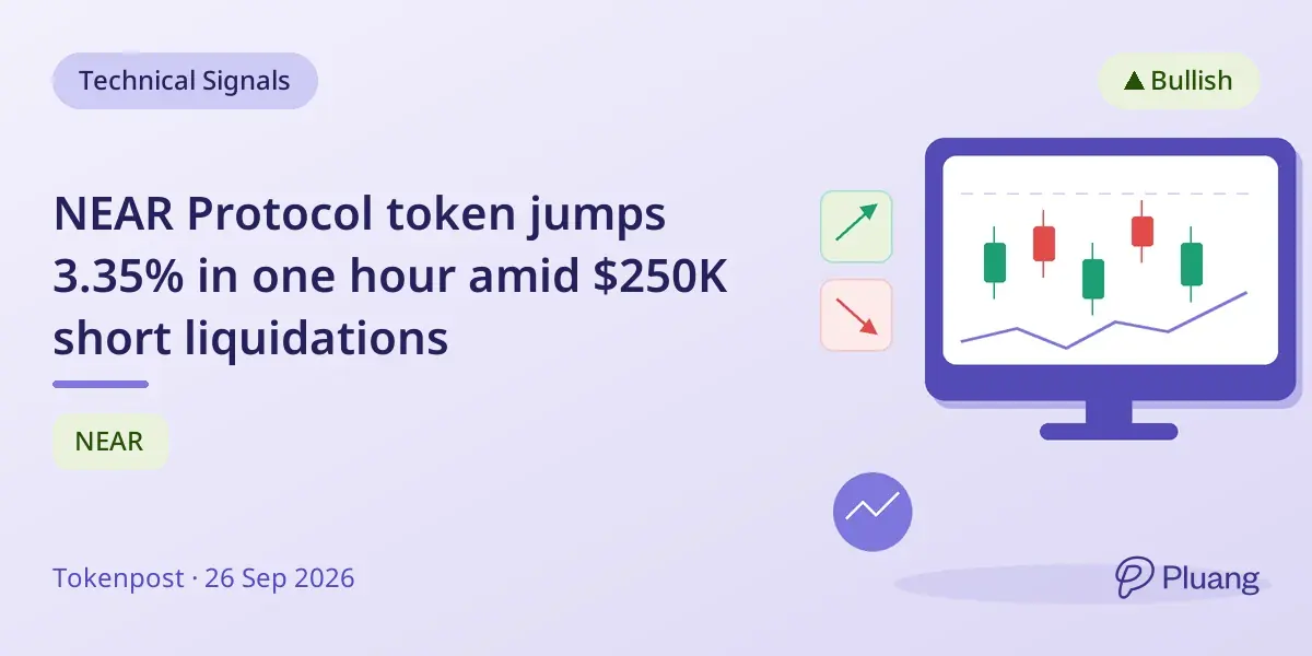 NEAR Protocol token jumps 3.35% in one hour amid $250K short liquidations