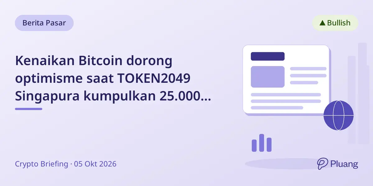Kenaikan Bitcoin dorong optimisme saat TOKEN2049 Singapura kumpulkan 25.000 pemimpin kripto