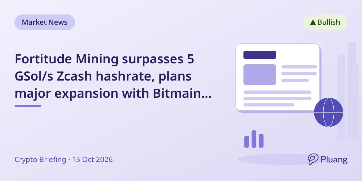 Fortitude Mining surpasses 5 GSol/s Zcash hashrate, plans major expansion with Bitmain orders