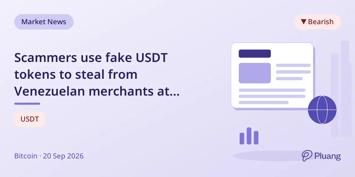 Scammers use fake USDT tokens to steal from Venezuelan merchants at checkout.