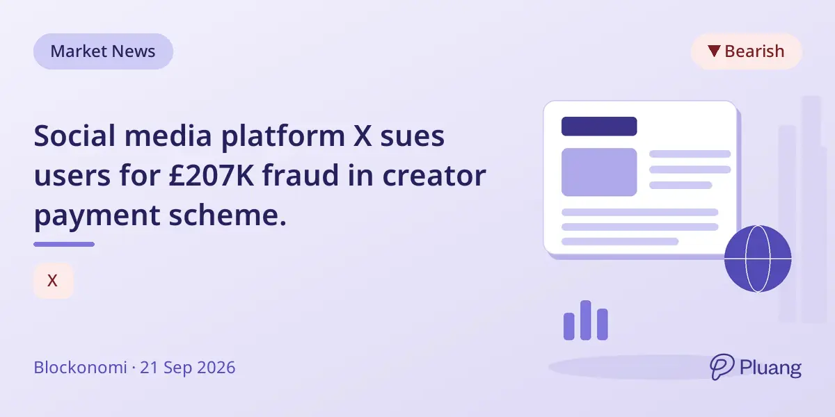 Social media platform X sues users for £207K fraud in creator payment scheme.