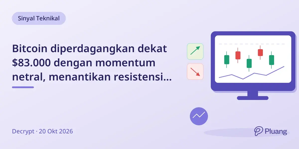 Bitcoin diperdagangkan dekat $83.000 dengan momentum netral, menantikan resistensi penting di $87.371 di tengah sinyal makro yang beragam.