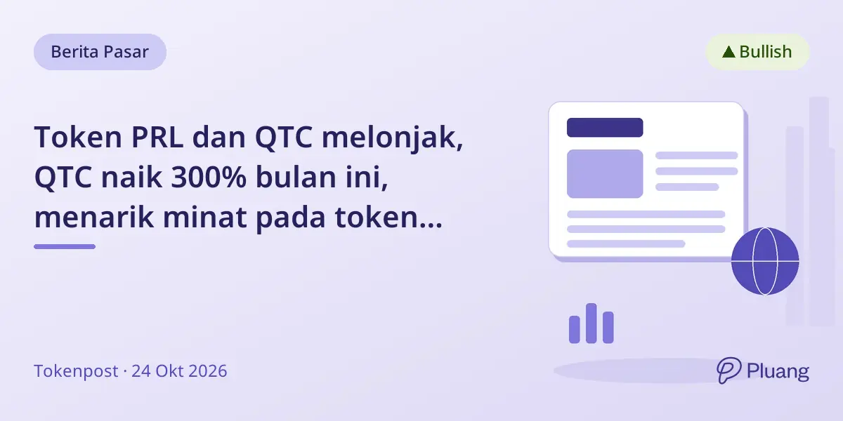 Token PRL dan QTC melonjak, QTC naik 300% bulan ini, menarik minat pada token kripto dengan pasokan tetap.