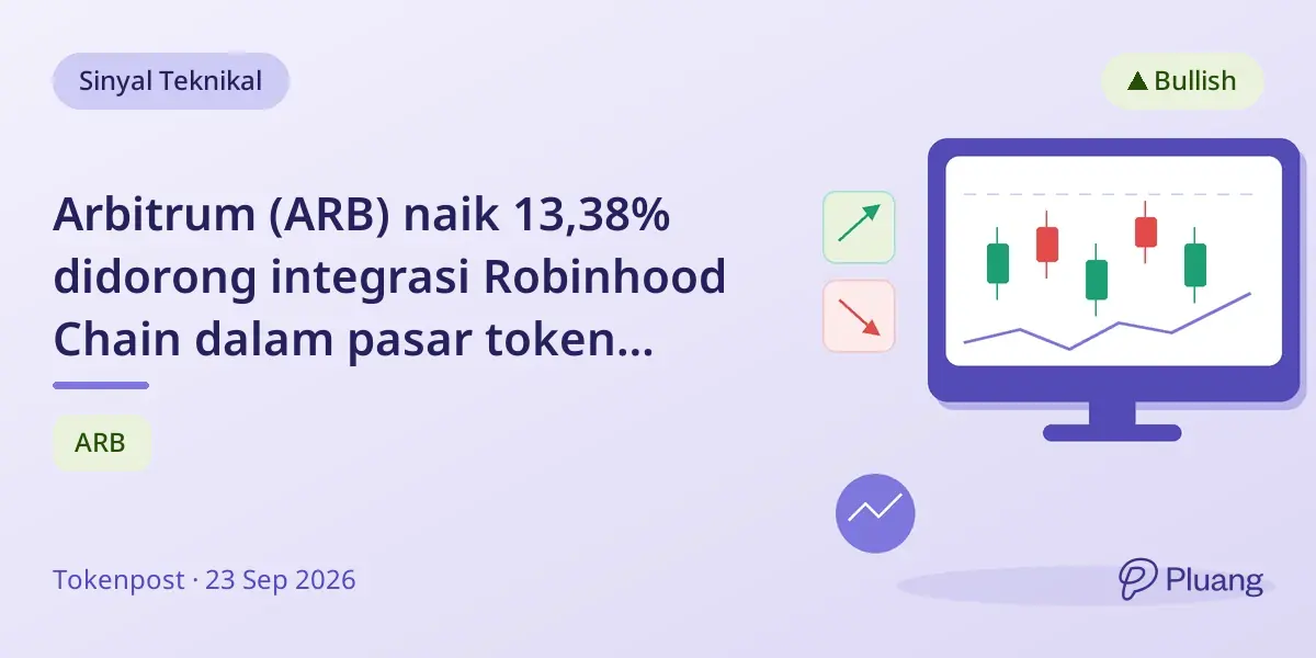 Arbitrum (ARB) naik 13,38% didorong integrasi Robinhood Chain dalam pasar token saham