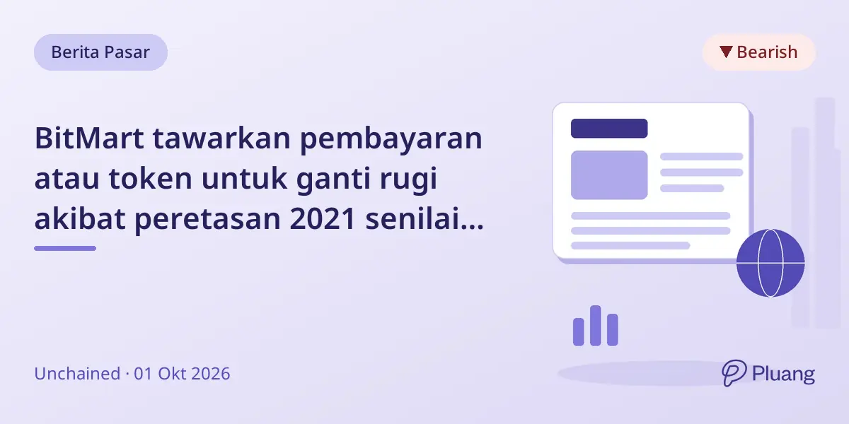 BitMart tawarkan pembayaran atau token untuk ganti rugi akibat peretasan 2021 senilai $319,5 juta
