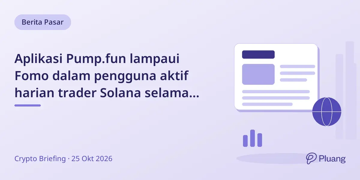 Aplikasi Pump.fun lampaui Fomo dalam pengguna aktif harian trader Solana selama empat hari berturut-turut