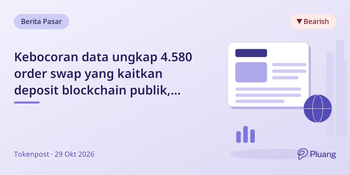 Kebocoran data ungkap 4.580 order swap yang kaitkan deposit blockchain publik, tujuan Monero, dan IP klien.