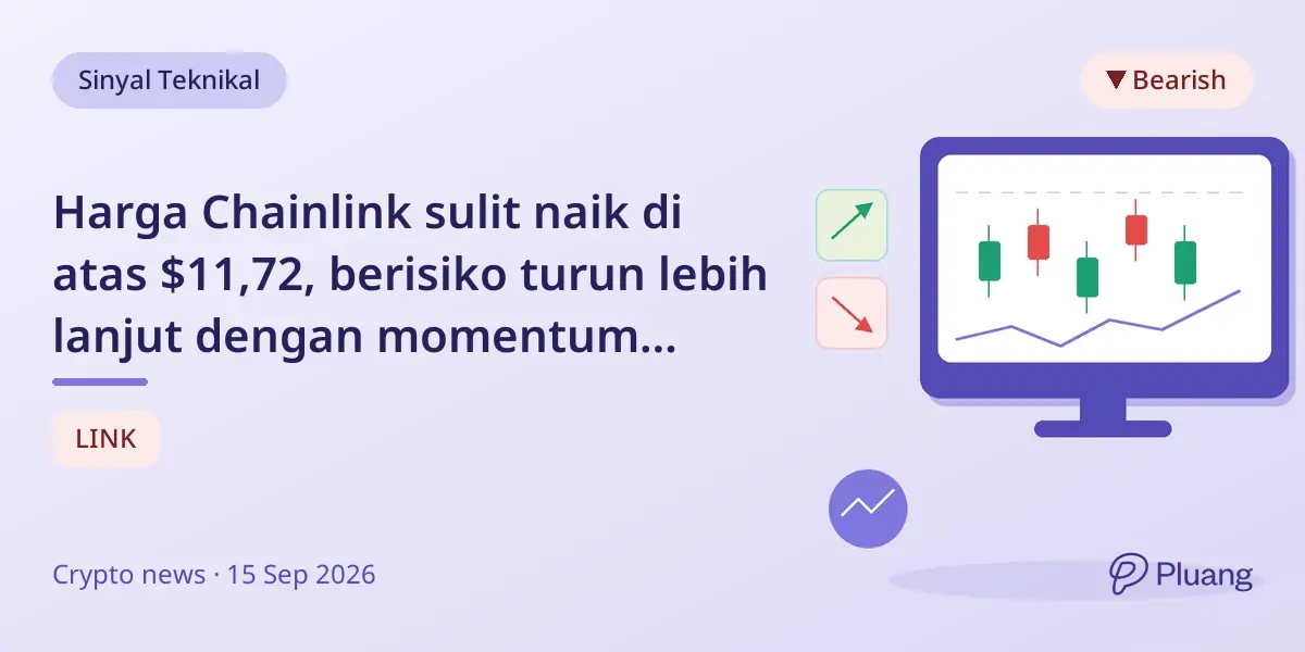 Harga Chainlink sulit naik di atas $11,72, berisiko turun lebih lanjut dengan momentum lemah dan support penting di $11,20.