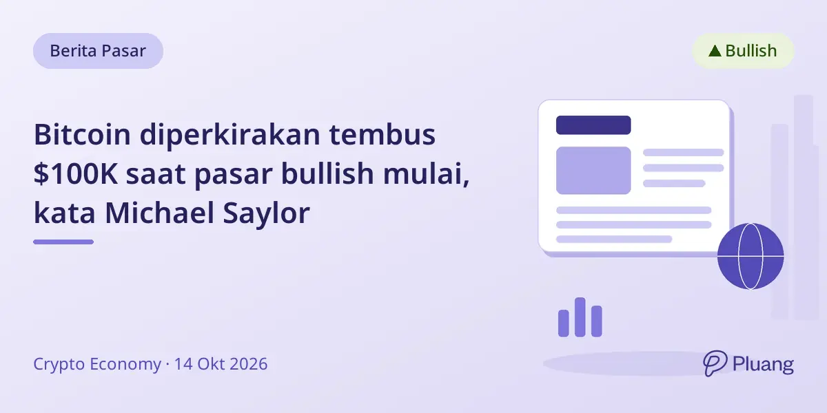 Bitcoin diperkirakan tembus $100K saat pasar bullish mulai, kata Michael Saylor