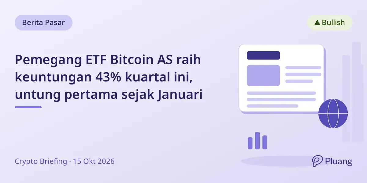 Pemegang ETF Bitcoin AS raih keuntungan 43% kuartal ini, untung pertama sejak Januari