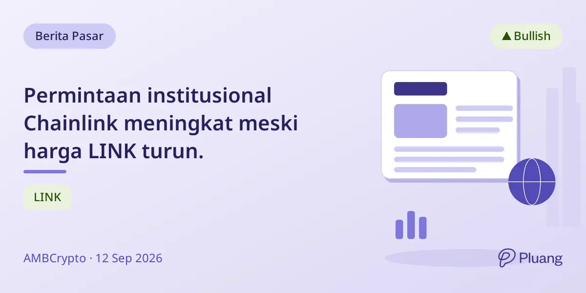 Permintaan institusional Chainlink meningkat meski harga LINK turun.