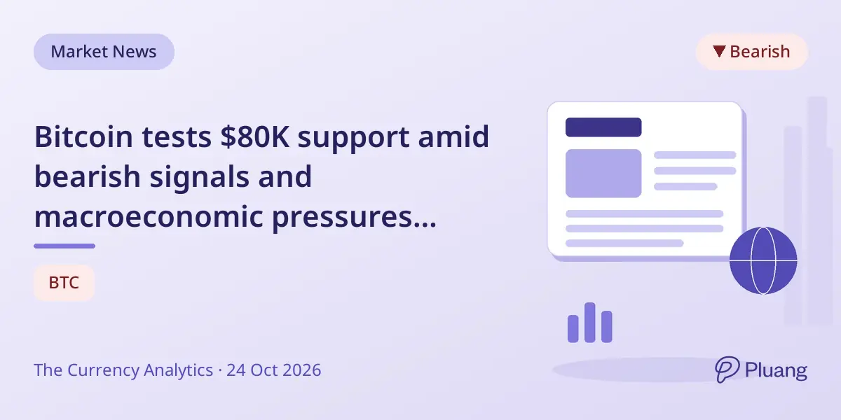 Bitcoin tests $80K support amid bearish signals and macroeconomic pressures ahead of Fed meeting.