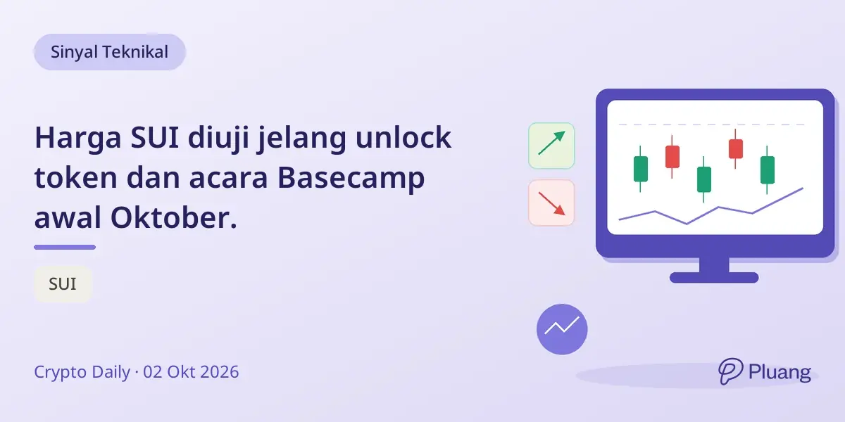 Harga SUI diuji jelang unlock token dan acara Basecamp awal Oktober.
