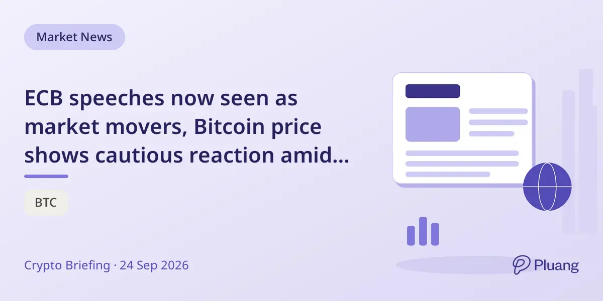 ECB speeches now seen as market movers, Bitcoin price shows cautious reaction amid potential volatility.