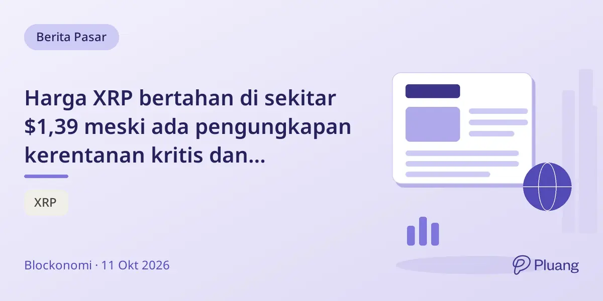 Harga XRP bertahan di sekitar $1,39 meski ada pengungkapan kerentanan kritis dan perbaikan darurat.