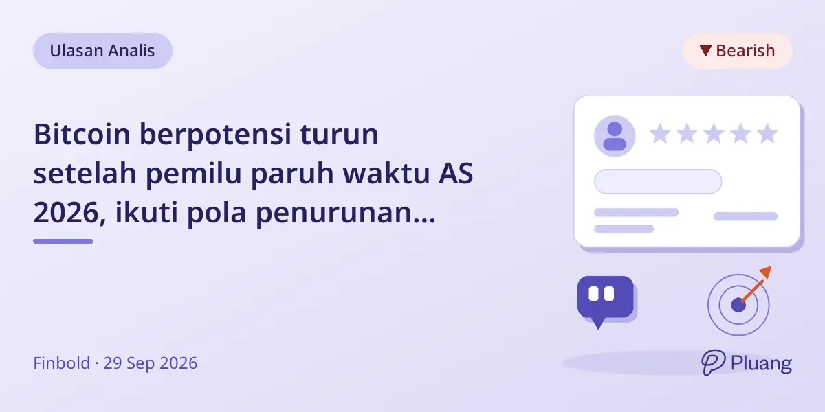 Bitcoin berpotensi turun setelah pemilu paruh waktu AS 2026, ikuti pola penurunan historis.