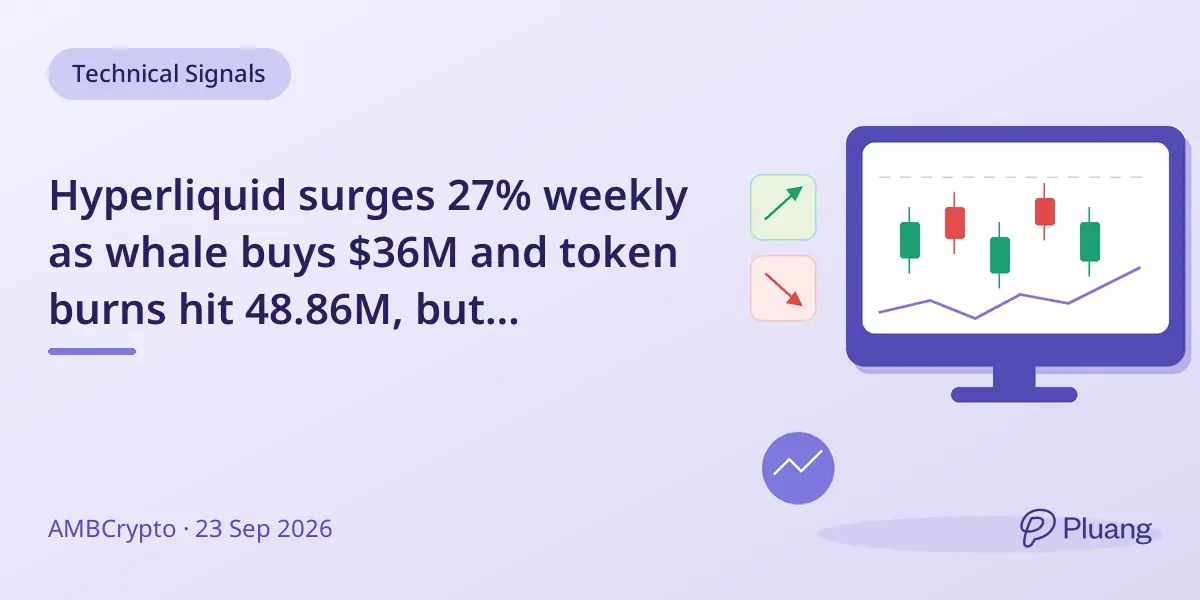 Hyperliquid surges 27% weekly as whale buys $36M and token burns hit 48.86M, but profit-taking may slow gains