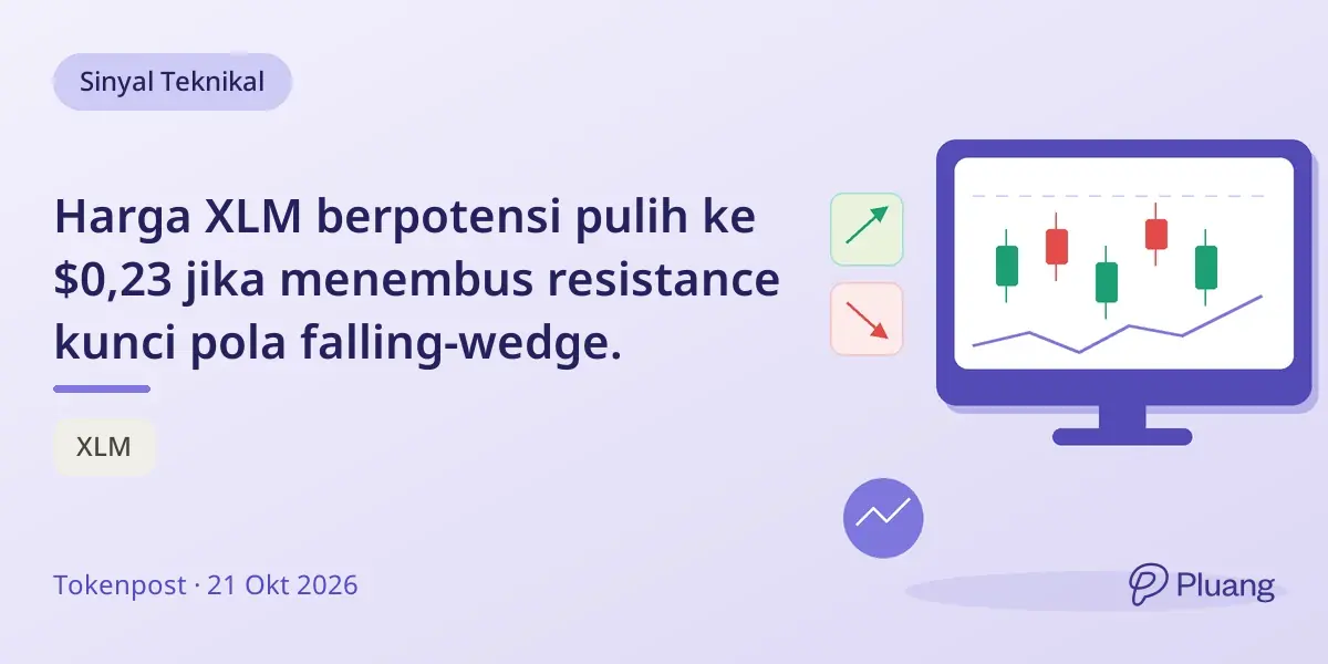 Harga XLM berpotensi pulih ke $0,23 jika menembus resistance kunci pola falling-wedge.