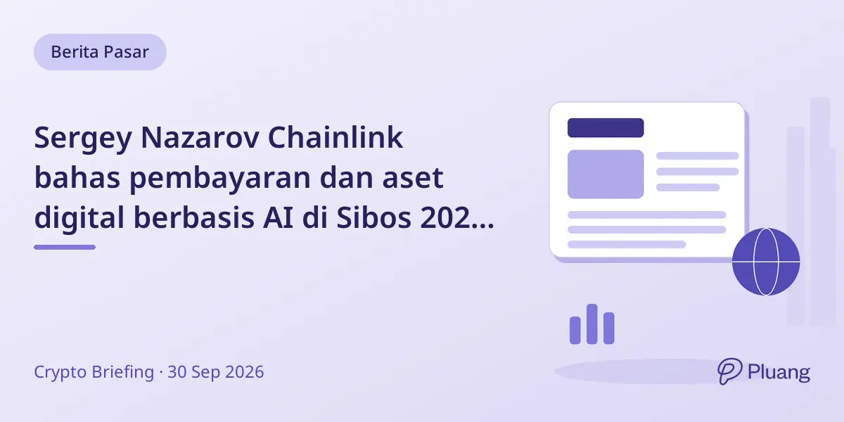 Sergey Nazarov Chainlink bahas pembayaran dan aset digital berbasis AI di Sibos 2026 bersama Microsoft dan Parallax Ventures.