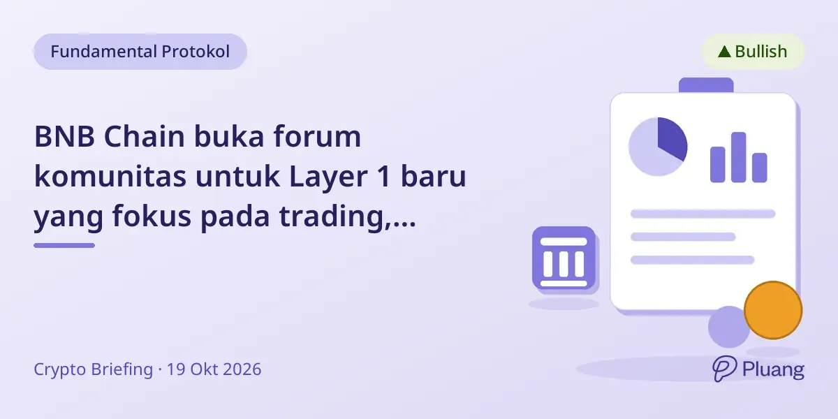 BNB Chain buka forum komunitas untuk Layer 1 baru yang fokus pada trading, pembayaran, dan AI.