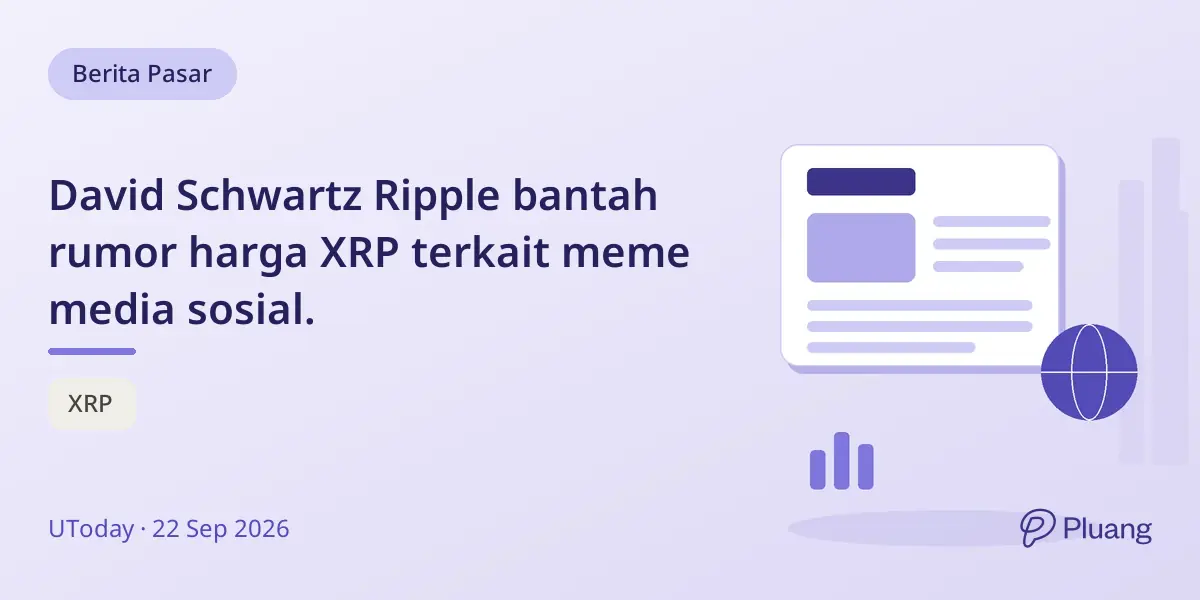David Schwartz Ripple bantah rumor harga XRP terkait meme media sosial.