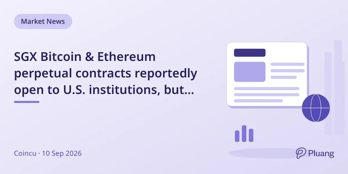 SGX Bitcoin & Ethereum perpetual contracts repo...