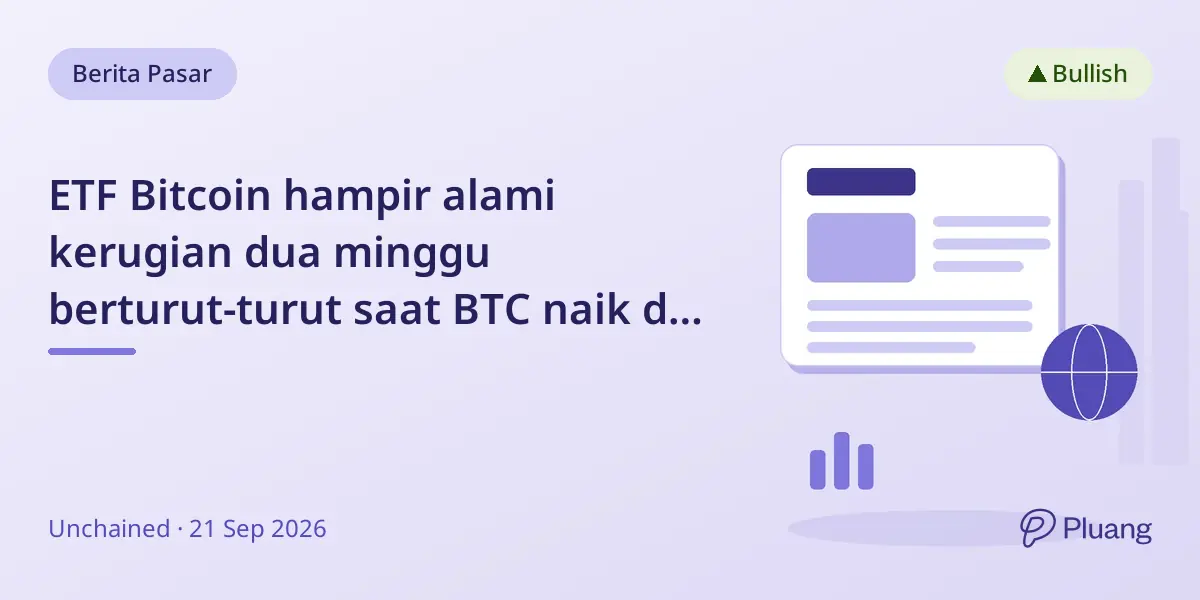 ETF Bitcoin hampir alami kerugian dua minggu berturut-turut saat BTC naik di atas $81.000 dengan arus masuk $433 juta Jumat lalu