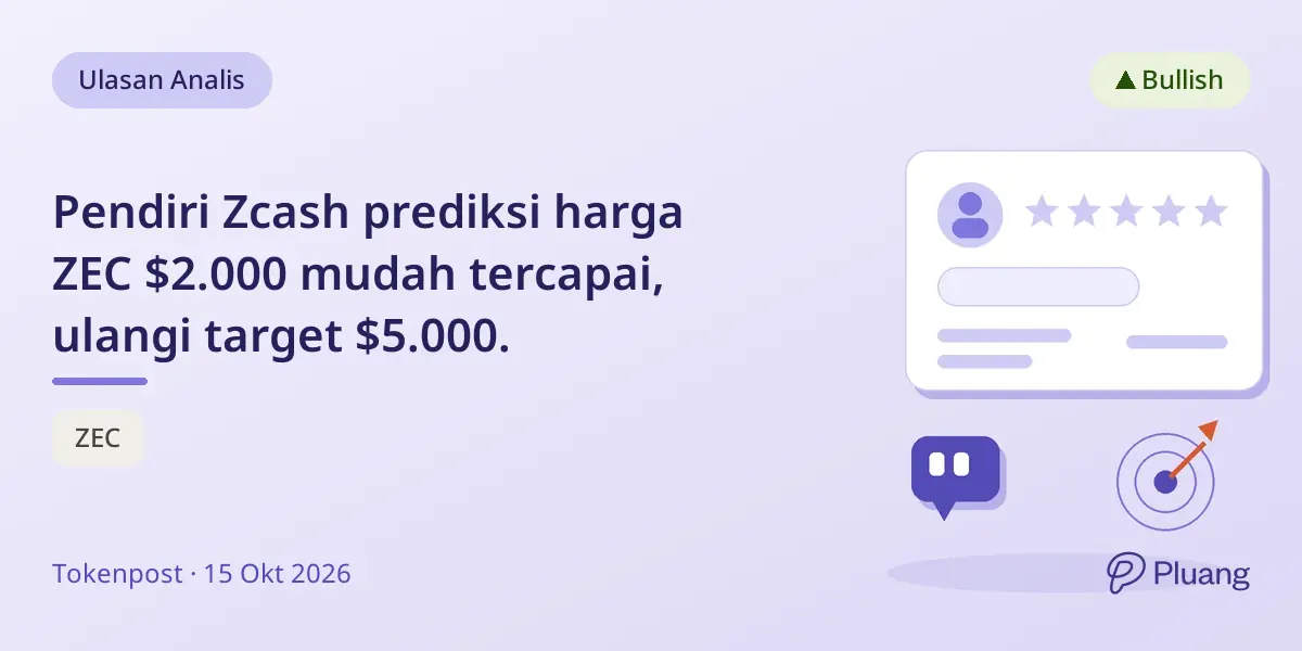 Pendiri Zcash prediksi harga ZEC $2.000 mudah tercapai, ulangi target $5.000.