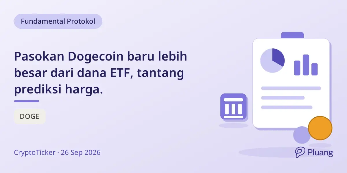 Pasokan Dogecoin baru lebih besar dari dana ETF, tantang prediksi harga.