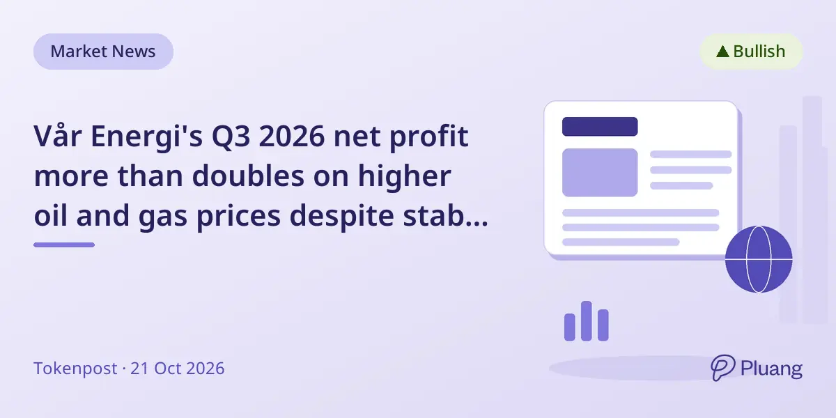 Vår Energi's Q3 2026 net profit more than doubles on higher oil and gas prices despite stable production
