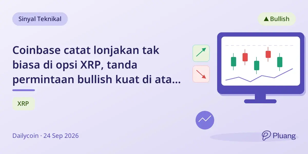 Coinbase catat lonjakan tak biasa di opsi XRP, tanda permintaan bullish kuat di atas $1,50.