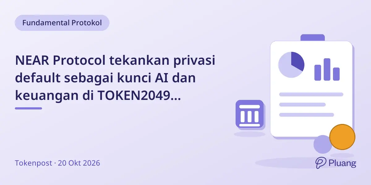 NEAR Protocol tekankan privasi default sebagai kunci AI dan keuangan di TOKEN2049 Singapura.
