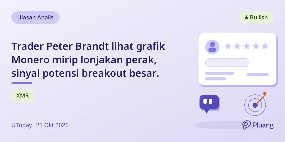 Trader Peter Brandt lihat grafik Monero mirip lonjakan perak, sinyal potensi breakout besar.